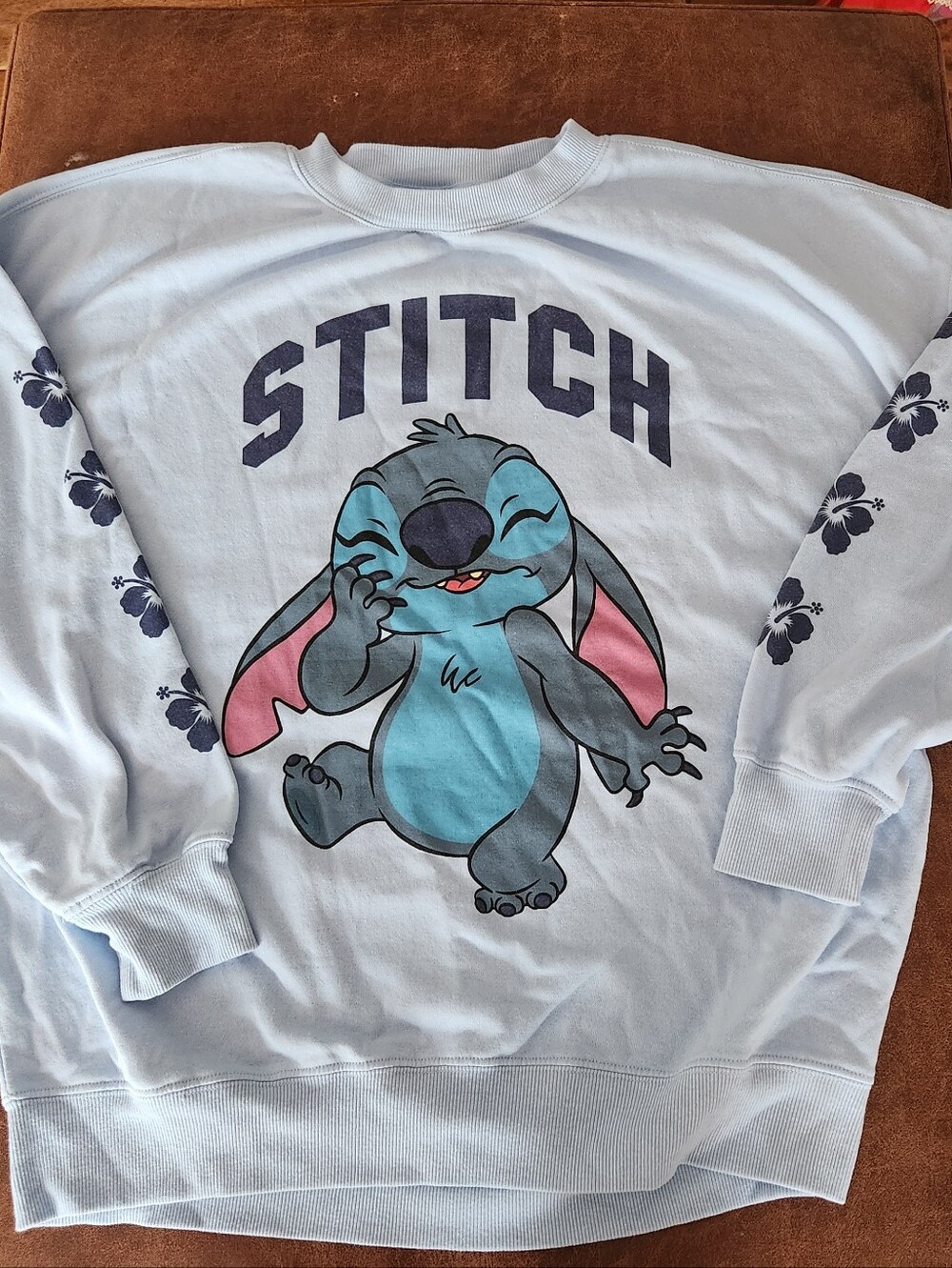 Disney Lilo And Stitch Pullover Crewneck Sweatshirt